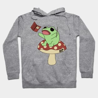 Wizard Frog On Toadstool Hoodie